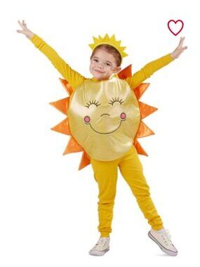 NWT FUN OF A KIND Kids 2pc Sunshine Costume With Headband
